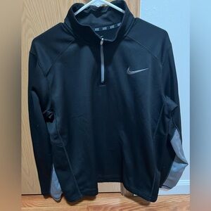 Nike Men's Black/Gray Therma-FIT Zip Fleece